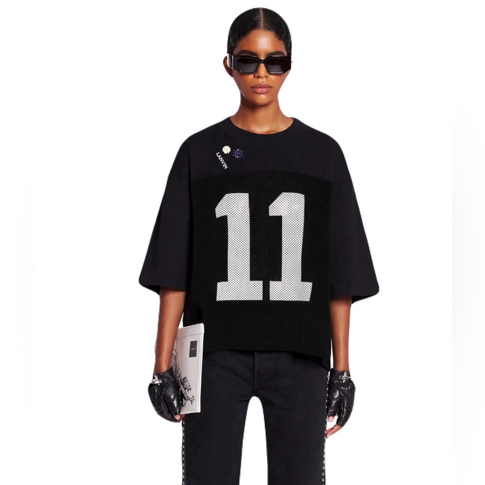 LANVIN X FUTURE LOOSE FIT MESH TSHIRT